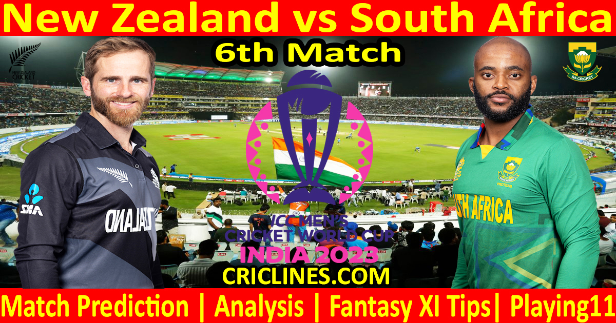 Today Match Prediction-NZ vs SA-ODI Cricket World Cup Warm up 2023