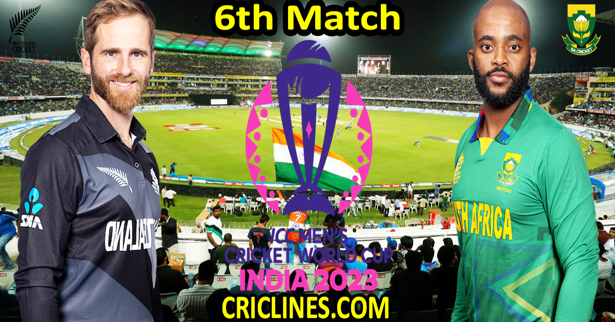 Today Match Prediction-New Zealand vs South Africa-ODI Cricket World Cup Warm up 2023-6th Match-Who Will Win