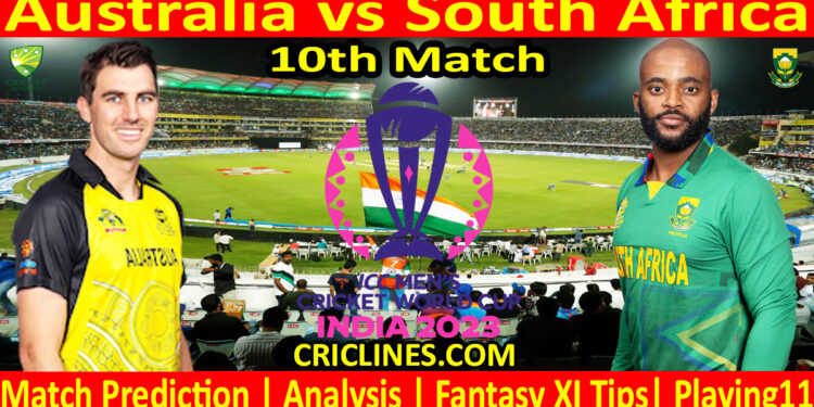 Today Match Prediction-AUS vs SA-ODI Cricket World Cup 2023-10th Match-Who Will Win