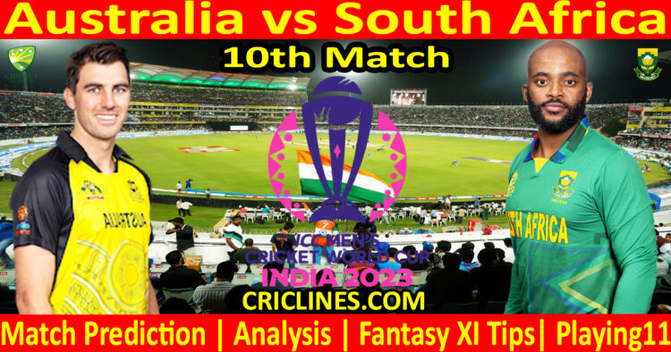 Today Match Prediction-AUS vs SA-ODI Cricket World Cup 2023-10th Match-Who Will Win