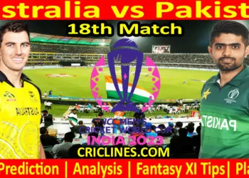 Today Match Prediction-Australia vs Pakistan-ODI Cricket World Cup 2023-18th Match-Who Will Win