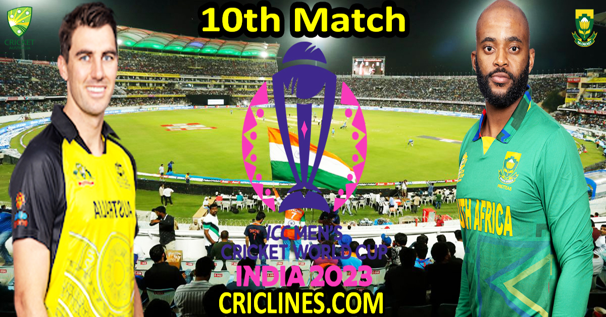 Today Match Prediction-Australia vs South Africa-ODI Cricket World Cup 2023-10th Match-Who Will Win