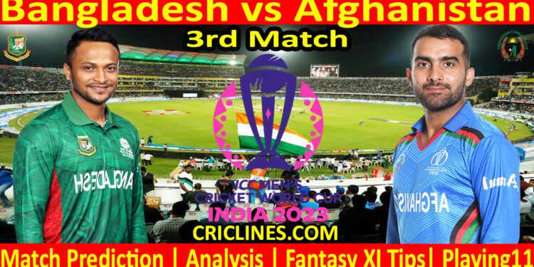 Today Match Prediction-BAN vs AFG-ODI Cricket World Cup 2023-3rd Match-Who Will Win