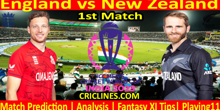Today Match Prediction-ENG vs NZ-ODI Cricket World Cup 2023-1st Match-Who Will Win
