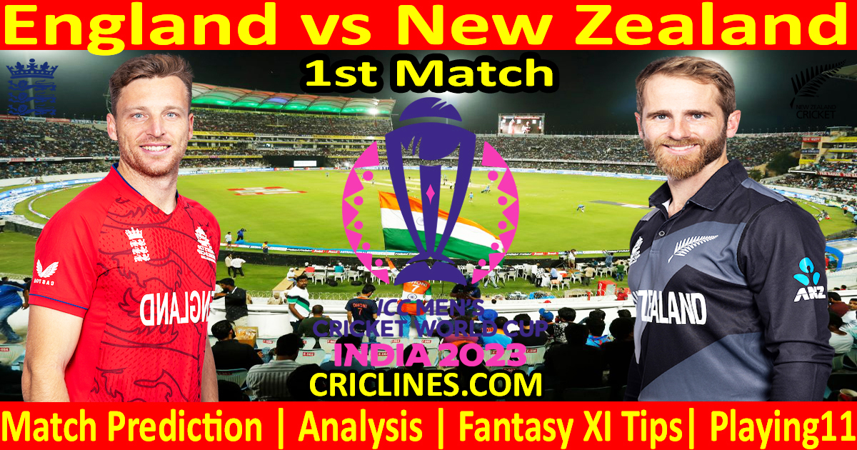 In The Present Day Match Prediction Eng Vs Nz Odi Cricket World Cup 2023 1st Match Who Will Win 7164