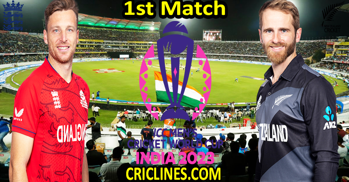 Today Match Prediction-ENG vs NZ-ODI Cricket World Cup 2023-1st Match ...