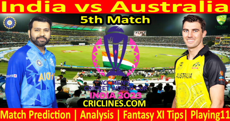 Today Match Prediction-IND vs AUS-ODI Cricket World Cup 2023-5th Match-Who Will Win