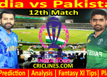 Today Match Prediction-IND vs PAK-ODI Cricket World Cup 2023-12th Match-Who Will Win