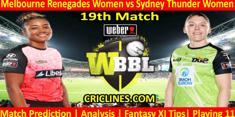 Today Match Prediction-MLRW vs SYTW-WBBL T20 2023-19th Match-Who Will Win