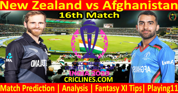 Today Match Prediction-NZ vs AFG-ODI Cricket World Cup 2023-16th Match-Who Will Win