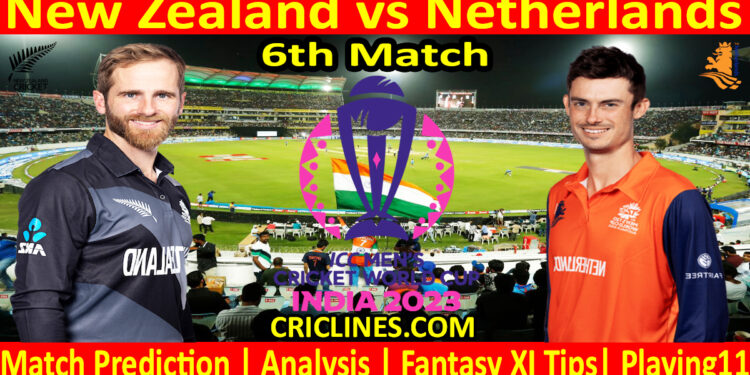 Today Match Prediction-NZ vs NET-ODI Cricket World Cup 2023-6th Match-Who Will Win