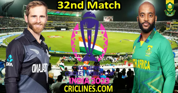 Today Match Prediction-NZ vs SA-ODI Cricket World Cup 2023-32nd Match-Who Will Win
