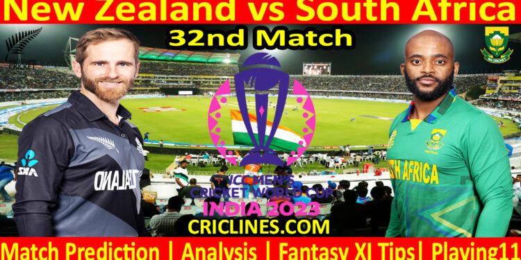 Today Match Prediction-New Zealand vs South Africa-ODI Cricket World Cup 2023-32nd Match-Who Will Win