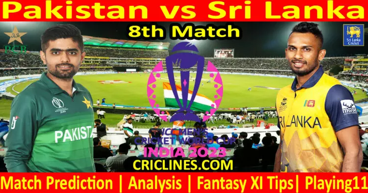 Today Match Prediction-PAK vs SL-ODI Cricket World Cup 2023-8th Match-Who Will Win