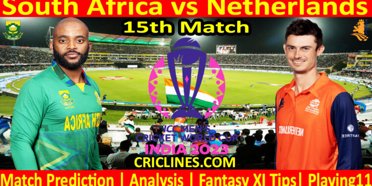 Today Match Prediction-SA vs NET-ODI Cricket World Cup 2023-15th Match-Who Will Win
