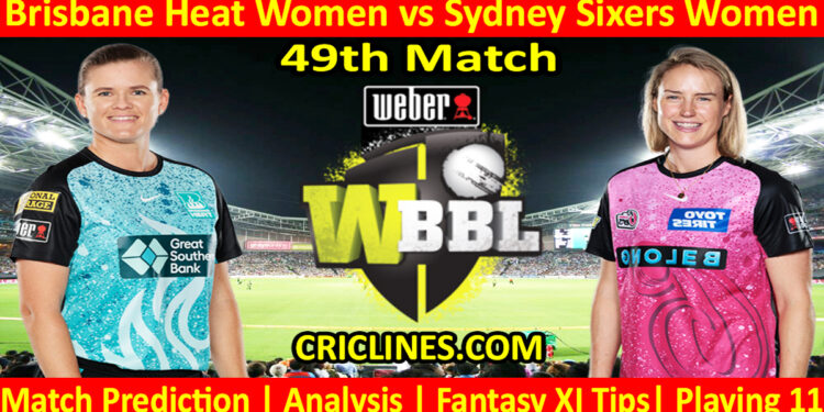 Today Match Prediction-BBHW vs SYSW-WBBL T20 2023-49th Match-Who Will Win