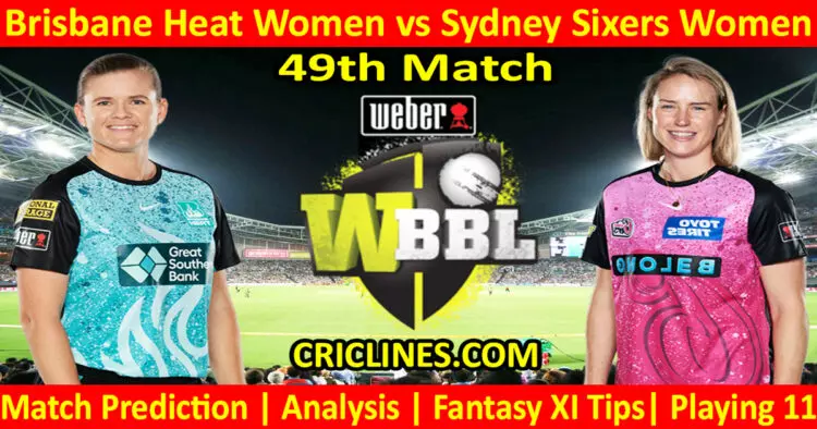 Today Match Prediction-BBHW vs SYSW-WBBL T20 2023-49th Match-Who Will Win