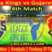 Today Match Prediction-Bhilwara Kings vs Gujarat Giants-Dream11-Legend League 2023-LLC T20-4th Match-Who Will Win