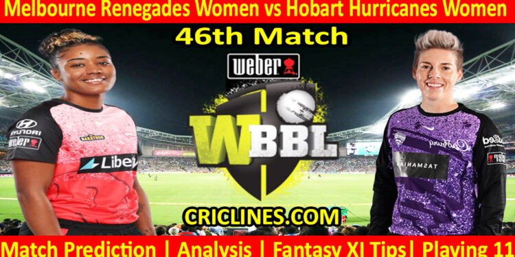 Today Match Prediction-MLRW vs HBHW-WBBL T20 2023-46th Match-Who Will Win
