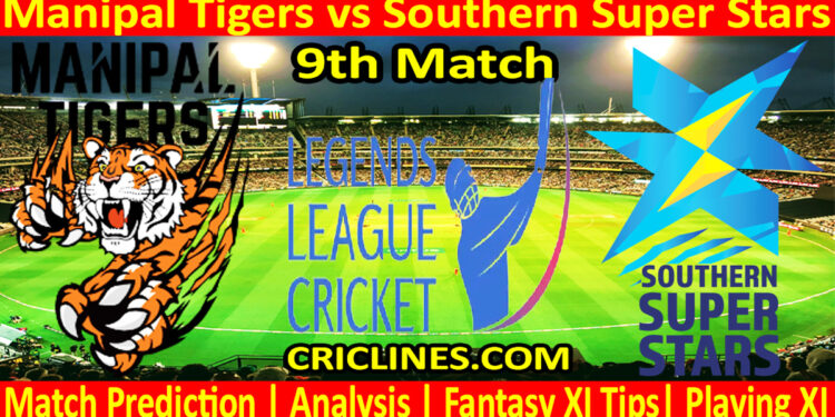 Today Match Prediction-Manipal Tigers vs Southern Super Stars-Dream11-Legend League 2023-LLC T20-9th Match-Who Will Win