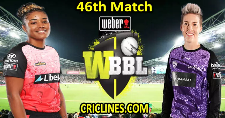Today Match Prediction-Melbourne Renegades Women vs Hobart Hurricanes Women-WBBL T20 2023-46th Match-Who Will Win