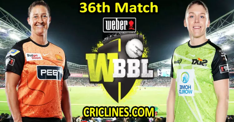 Today Match Prediction-Perth Scorchers Women vs Sydney Thunder Women-WBBL T20 2023-36th Match-Who Will Win