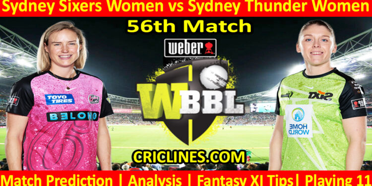 Today Match Prediction-SYSW vs SYTW-WBBL T20 2023-56th Match-Who Will Win