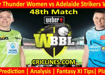 Today Match Prediction-SYTW vs ADSW-WBBL T20 2023-48th Match-Who Will Win