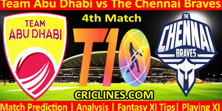 Today Match Prediction-TAB vs TCB-Dream11-Abu Dhabi T10 League-2023-4th Match-Who Will Win