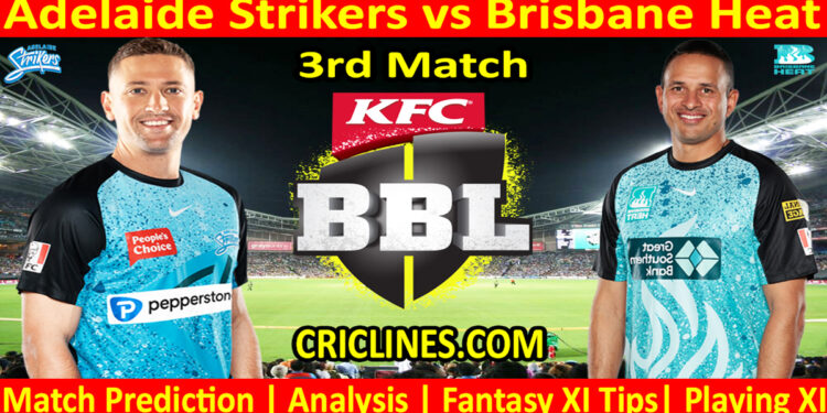 Today Match Prediction-ADS vs BBH-Dream11-BBL T20 2023-24-3rd Match-Who Will Win