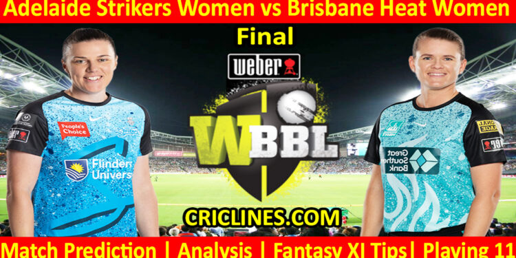 Today Match Prediction-ADSW vs BBHW-WBBL T20 2023-Final Match-Who Will Win