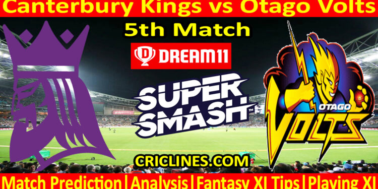 Today Match Prediction-CK vs OV-Dream11-Super Smash T20 2023-24-5th Match-Who Will Win