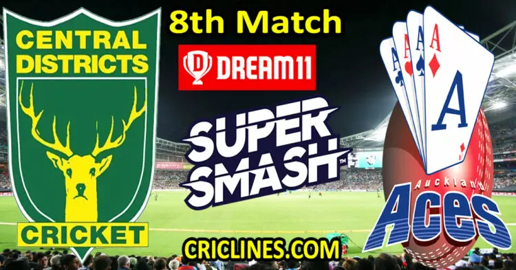 Today Match Prediction-Central Districts vs Auckland Aces-Dream11-Super Smash T20 2023-24-8th Match-Who Will Win