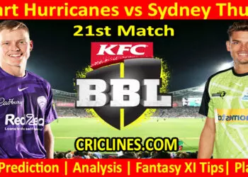 Today Match Prediction-HBH vs SYT-Dream11-BBL T20 2023-24-21st Match-Who Will Win