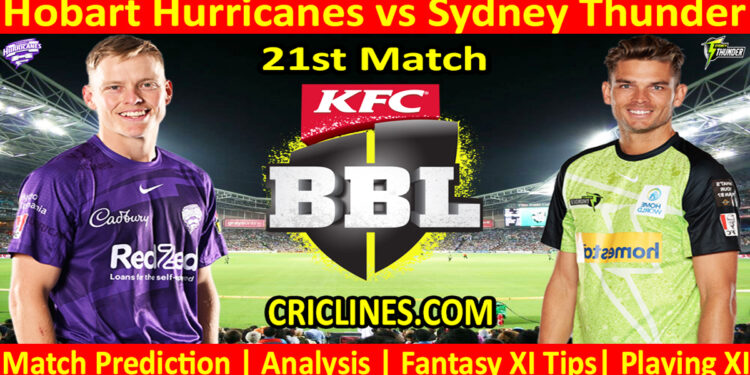 Today Match Prediction-HBH vs SYT-Dream11-BBL T20 2023-24-21st Match-Who Will Win