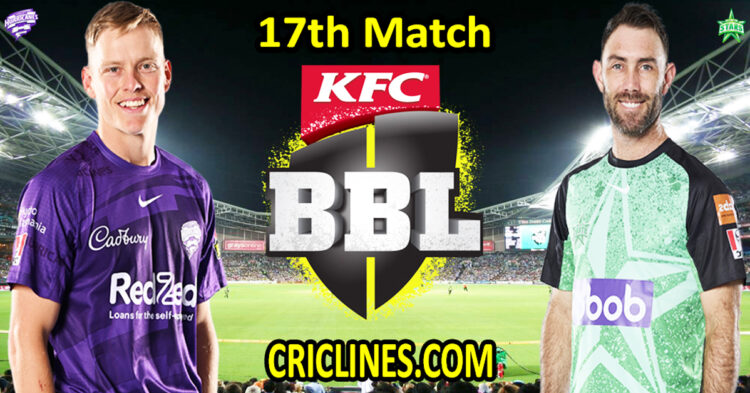 Today Match Prediction-Hobart Hurricanes vs Melbourne Stars-Dream11-BBL T20 2023-24-17th Match-Who Will Win