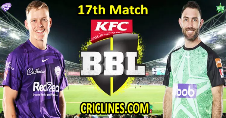 Today Match Prediction-Hobart Hurricanes vs Melbourne Stars-Dream11-BBL T20 2023-24-17th Match-Who Will Win