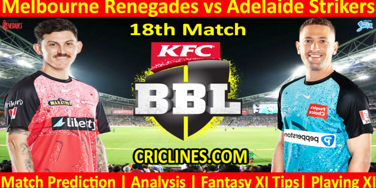 Today Match Prediction-MLR vs ADS-Dream11-BBL T20 2023-24-18th Match-Who Will Win