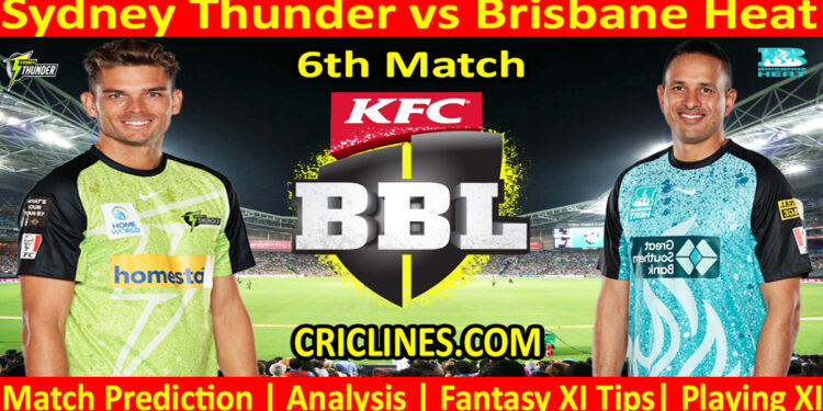 Today Match Prediction-SYT vs BBH-Dream11-BBL T20 2023-24-6th Match-Who Will Win