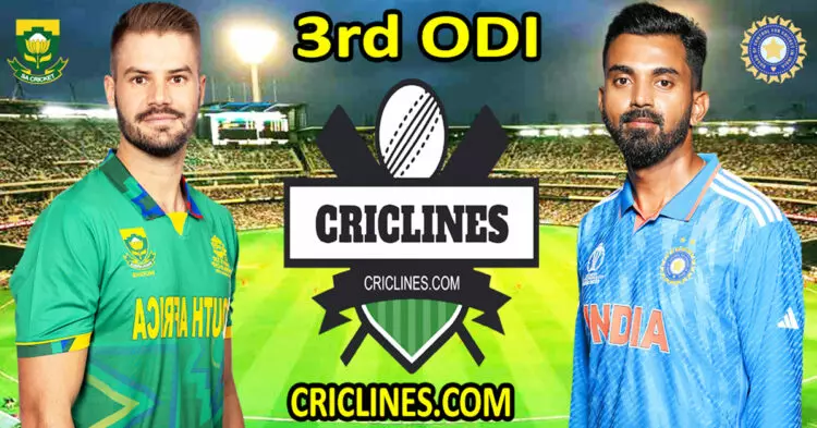 Today Match Prediction-South Africa vs India-Dream11-3rd ODI Match-2023-Who Will Win