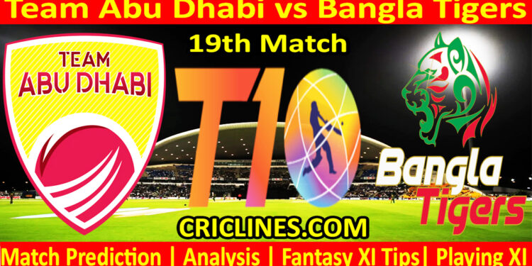 Today Match Prediction-TAD vs BTS-Dream11-Abu Dhabi T10 League-2023-19th Match-Who Will Win