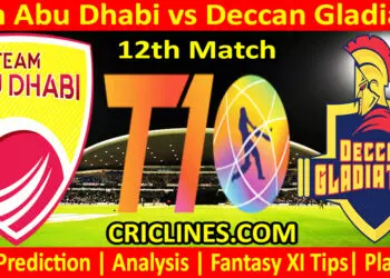 Today Match Prediction-TAD vs DGS-Dream11-Abu Dhabi T10 League-2023-12th Match-Who Will Win
