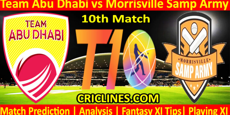 Today Match Prediction-TAD vs MSA-Dream11-Abu Dhabi T10 League-2023-10th Match-Who Will Win
