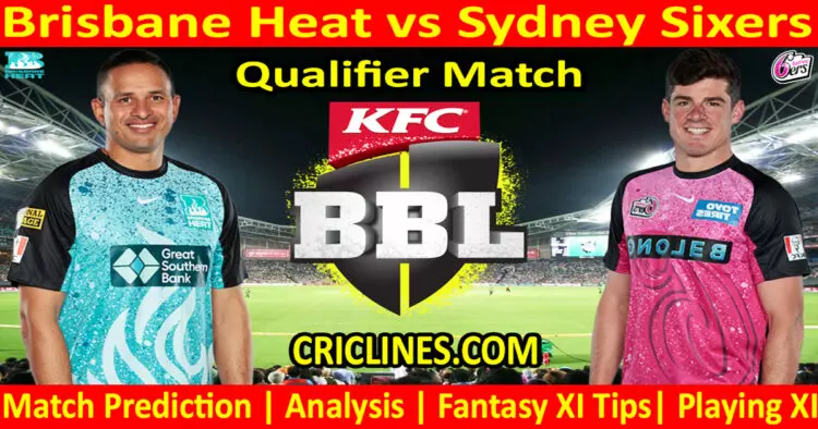 Today Match Prediction-BBH vs SYS-Dream11-BBL T20 2023-24-Qualifier Match-Who Will Win