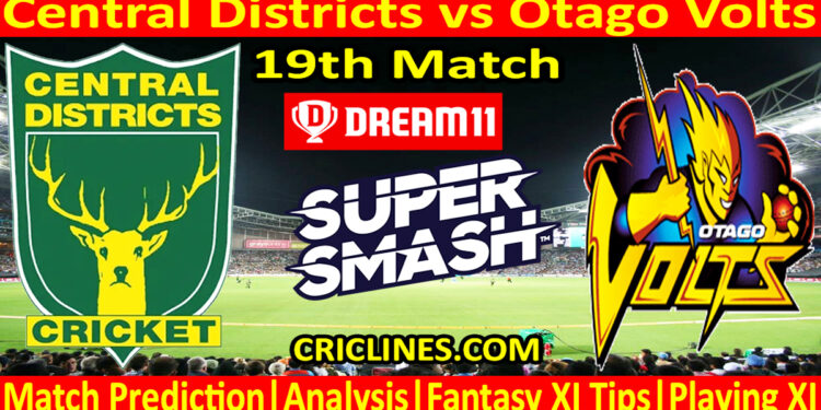 Today Match Prediction-CD vs OV-Dream11-Super Smash T20 2023-24-19th Match-Who Will Win