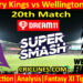 Today Match Prediction-CK vs WF-Dream11-Super Smash T20 2023-24-20th Match-Who Will Win