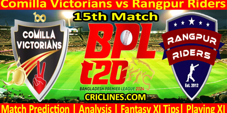 Today Match Prediction-COV vs RR-Dream11-BPL T20-2024-15th Match-Who Will Win
