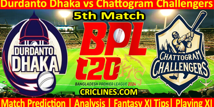 Today Match Prediction-DD vs CCS-Dream11-BPL T20-2024-5th Match-Who Will Win