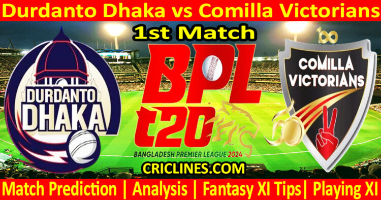 Today Match Prediction-DD vs COV-Dream11-BPL T20-2024-1st Match-Who Will Win