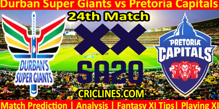 Today Match Prediction-DSG vs PC-SA20 T20 2024-Dream11-24th Match-Who Will Win